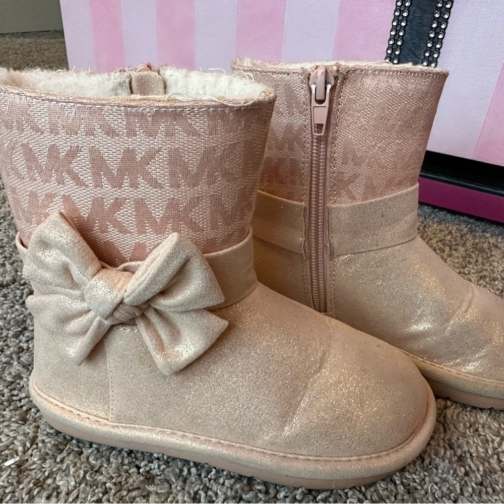 Michael Kors pink boots